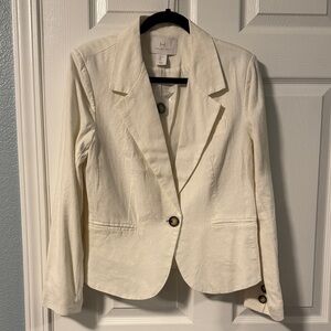 Halston Heritage Cream Women's Blazer